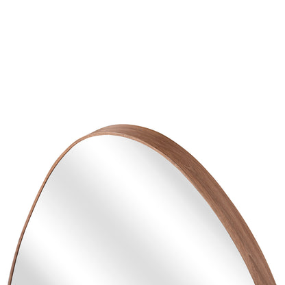 Wall Mirror Irregu Hm4487.03 Mdf Frame In Natural Wood Coloring 60x80hcm.