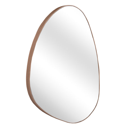 Wall Mirror Irregu Hm4487.03 Mdf Frame In Natural Wood Coloring 60x80hcm.