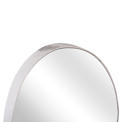 Wall Mirror Irregu Hm4487.05 Mdf Frame In White Marble Coloring 60x80hcm.