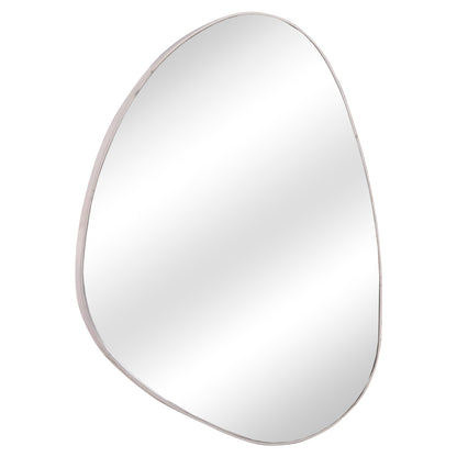 Wall Mirror Irregu Hm4487.05 Mdf Frame In White Marble Coloring 60x80hcm.