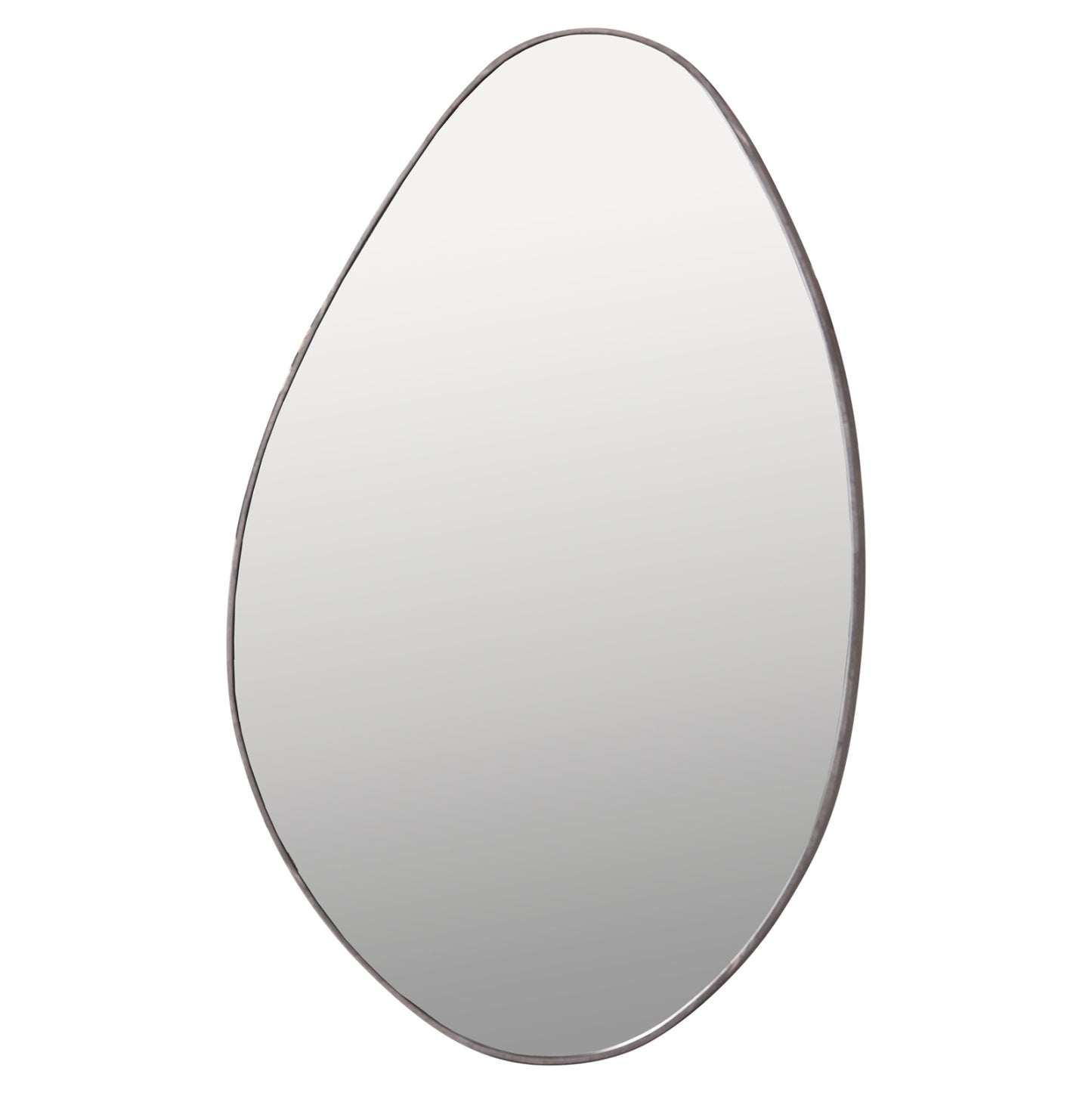 Wall Mirror Drop Hm4488.02 Mdf Frame In Grey Marble Coloring 50x80hcm.