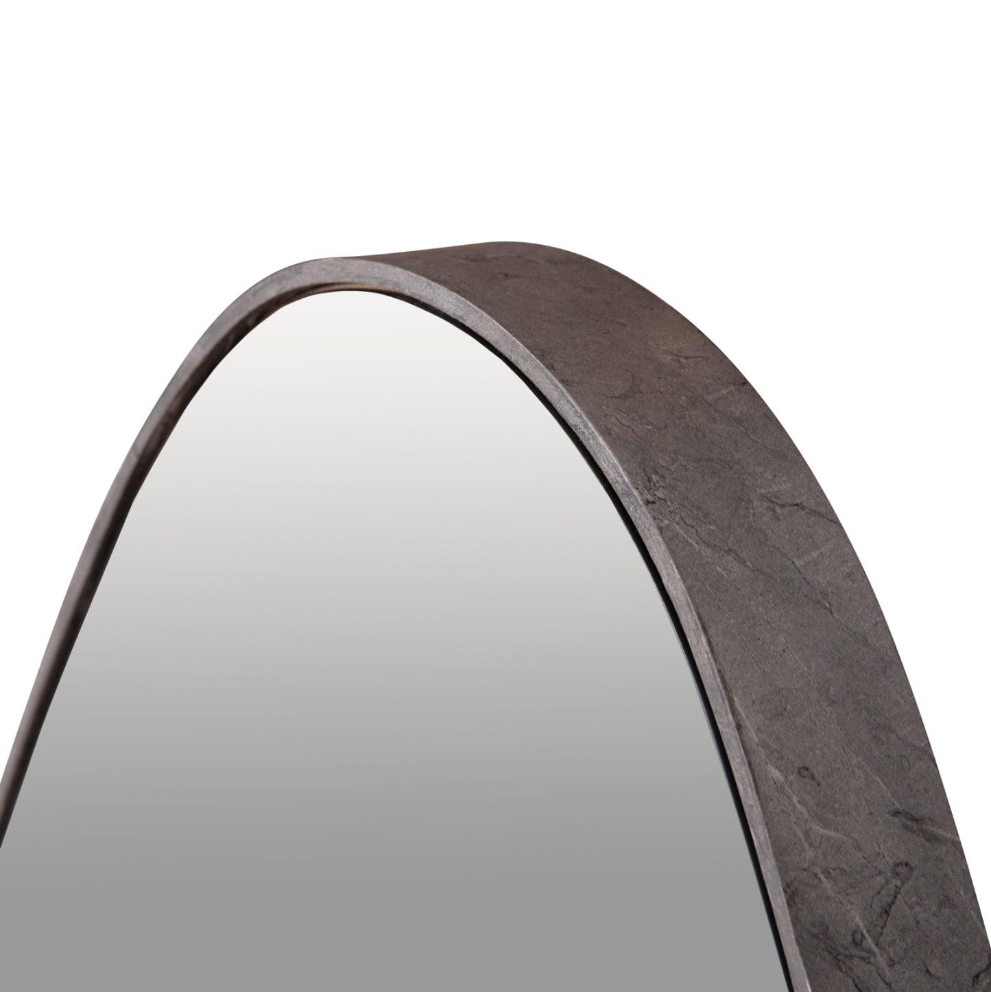 Wall Mirror Drop Hm4488.02 Mdf Frame In Grey Marble Coloring 50x80hcm.