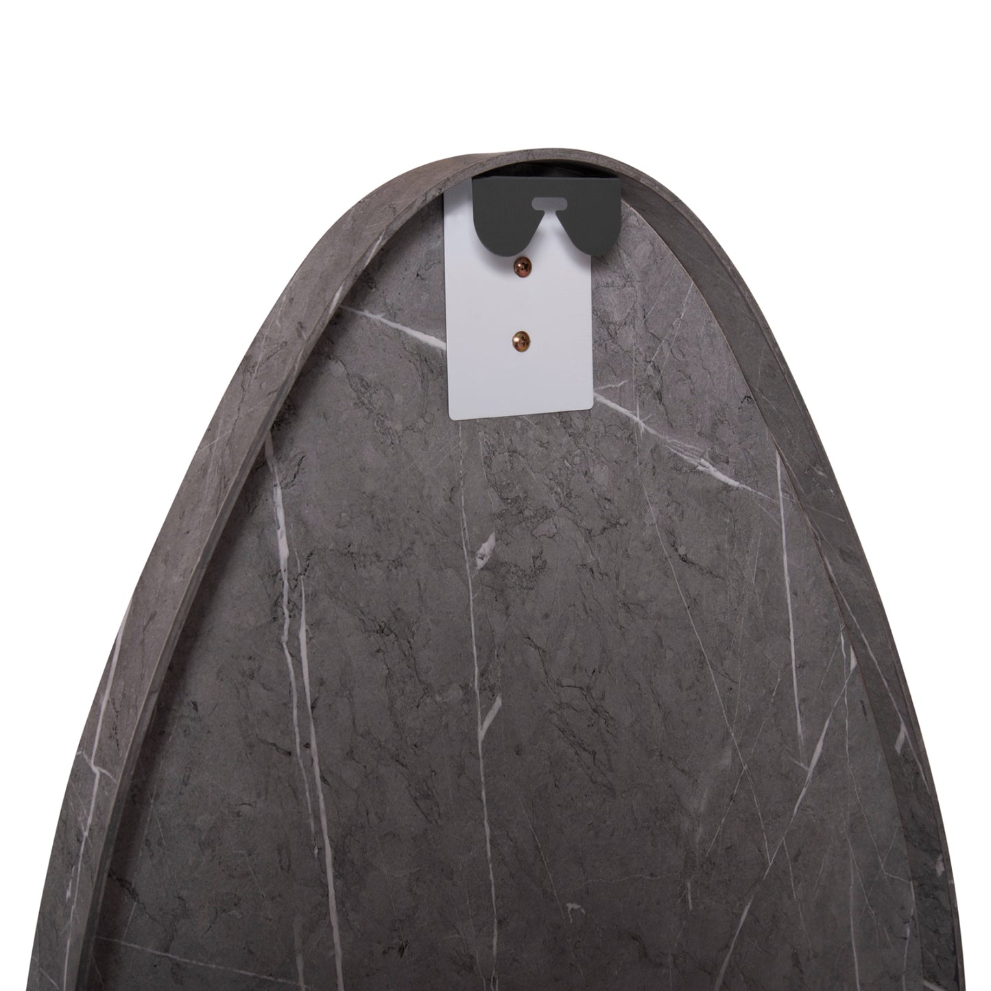 Wall Mirror Drop Hm4488.02 Mdf Frame In Grey Marble Coloring 50x80hcm.