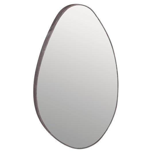 Wall Mirror Drop Hm4488.02 Mdf Frame In Grey Marble Coloring 50x80hcm.