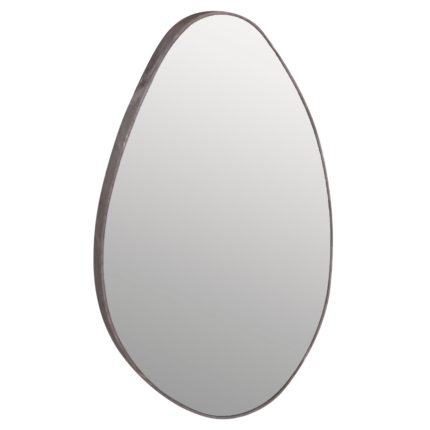 Wall Mirror Drop Hm4488.02 Mdf Frame In Grey Marble Coloring 50x80hcm.