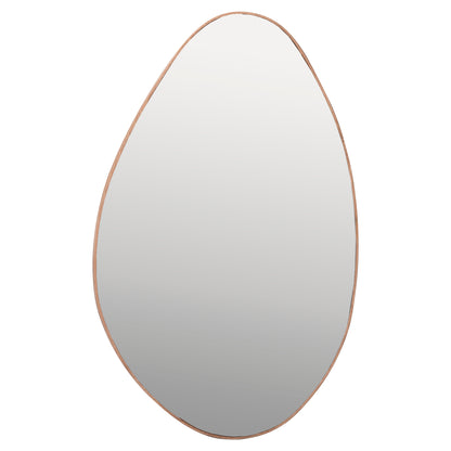 Wall Mirror Drop Hm4488.03 Mdf Frame In Natural Wood Color 50x80hcm.