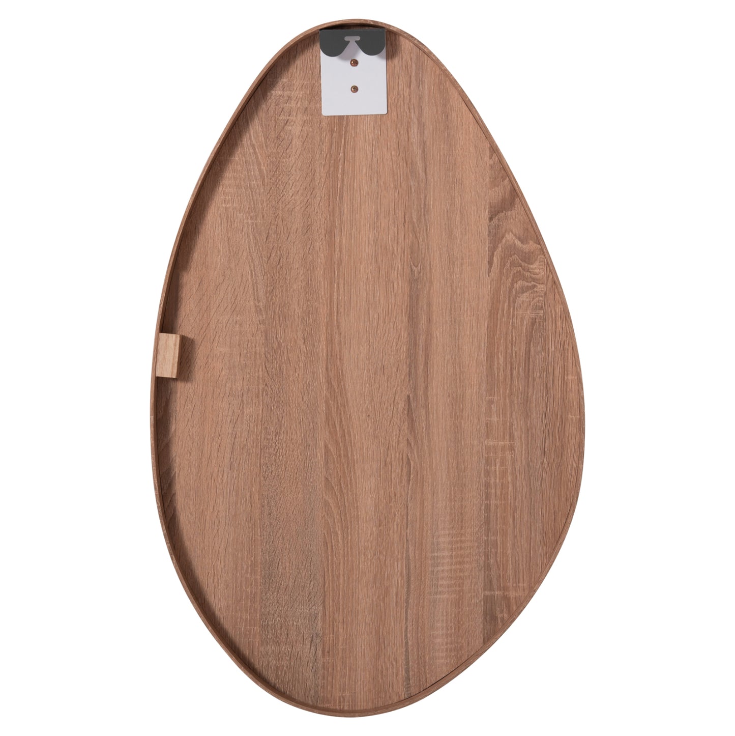 Wall Mirror Drop Hm4488.03 Mdf Frame In Natural Wood Color 50x80hcm.