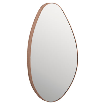 Wall Mirror Drop Hm4488.03 Mdf Frame In Natural Wood Color 50x80hcm.