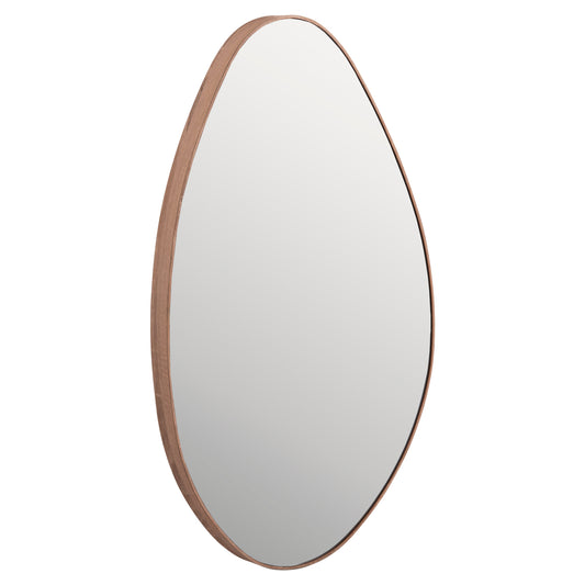 Wall Mirror Drop Hm4488.03 Mdf Frame In Natural Wood Color 50x80hcm.