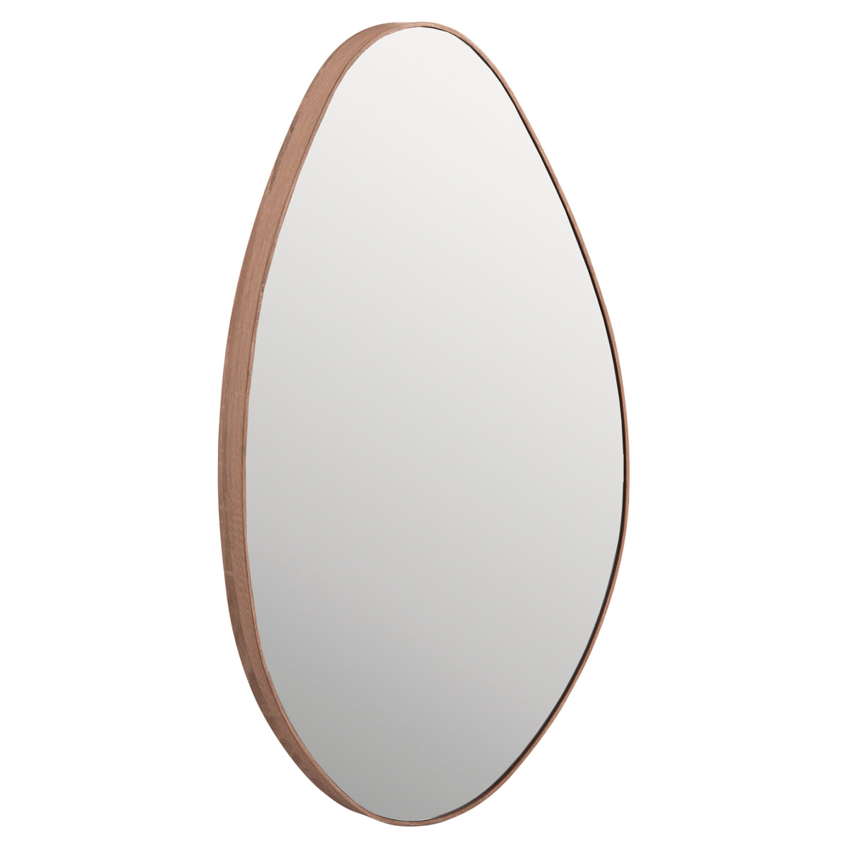 Wall Mirror Drop Hm4488.03 Mdf Frame In Natural Wood Color 50x80hcm.