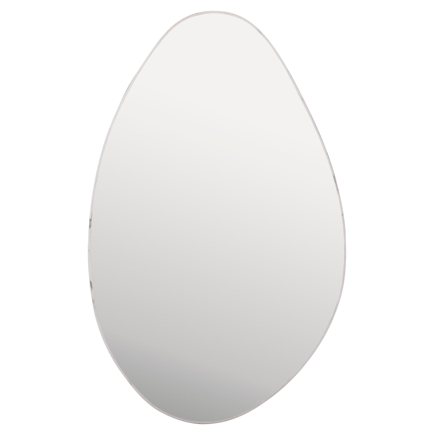 Wall Mirror Drop Hm4488.05 Mdf Frame In White Marble Coloring 50x80hcm.