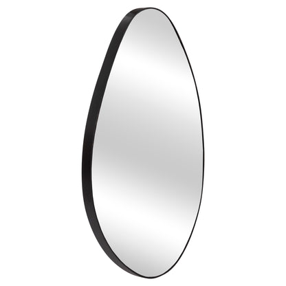 Wall Mirror Drop Hm4488.11 Mdf Frame In Black 50x80hcm.