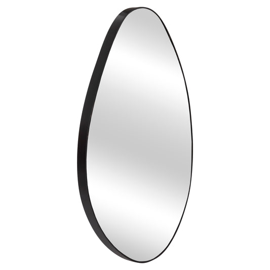 Wall Mirror Drop Hm4488.11 Mdf Frame In Black 50x80hcm.