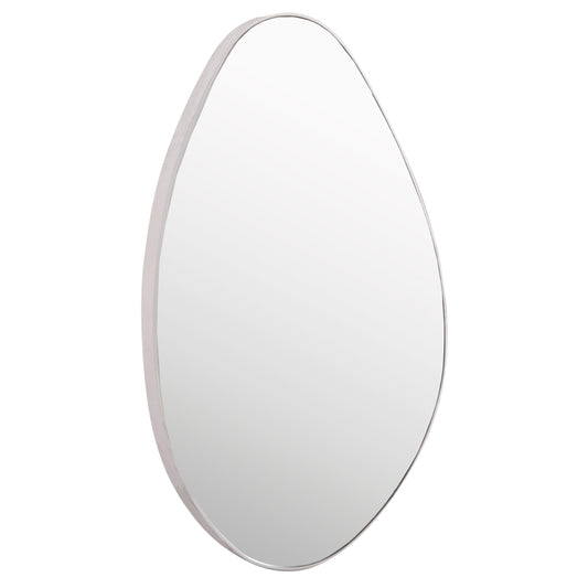 Wall Mirror Drop Hm4488.12 Mdf Frame In White 50x80hcm.