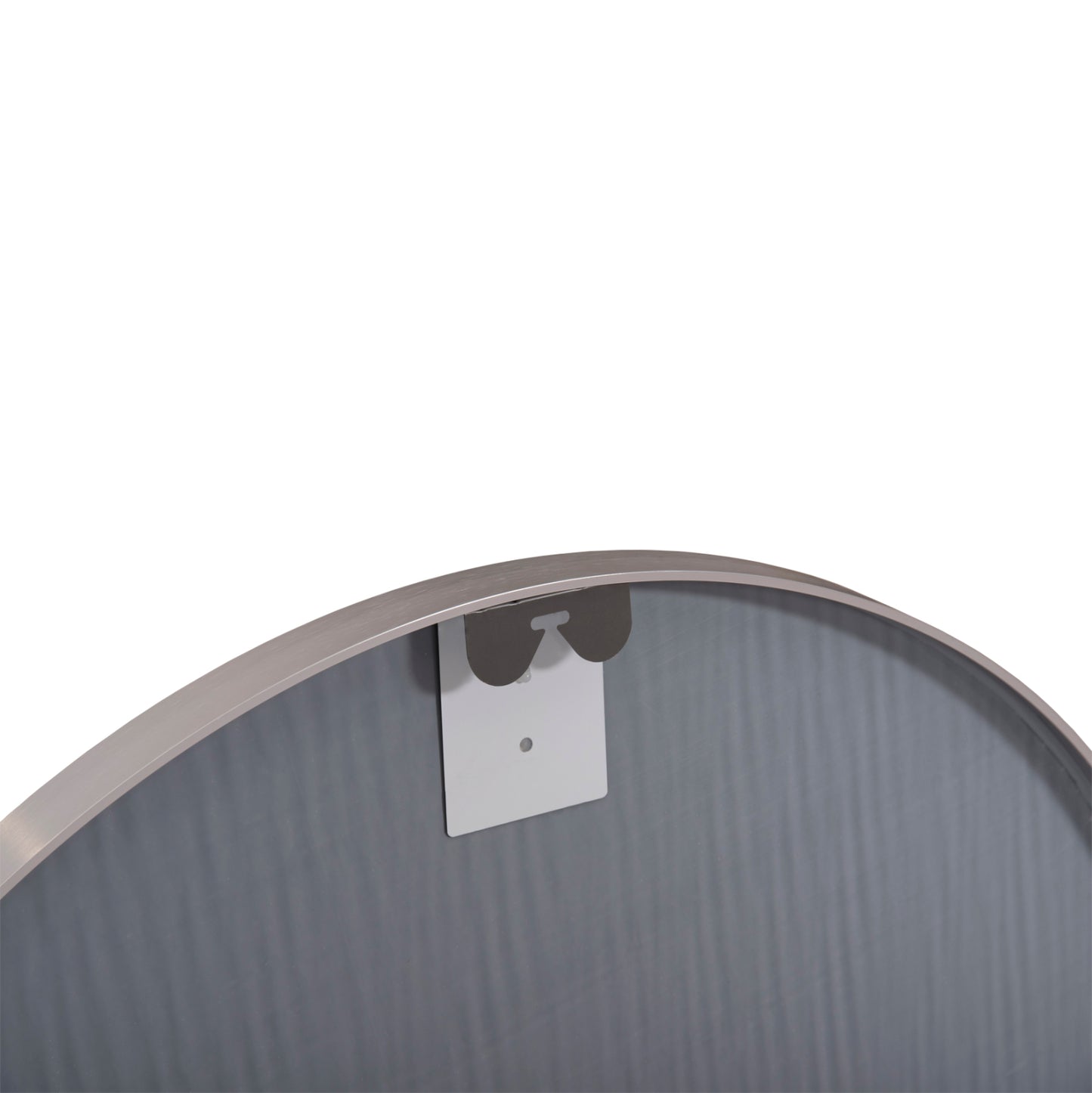 Wall Mirror Series Archer Hm4498.40 Round Aluminum Frame In Silver Φ80cm.
