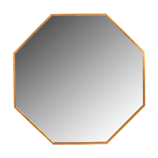 Wall Mirror Series Archer Hm4499.30 Octagon Aluminum Frame In Golden Φ74cm.