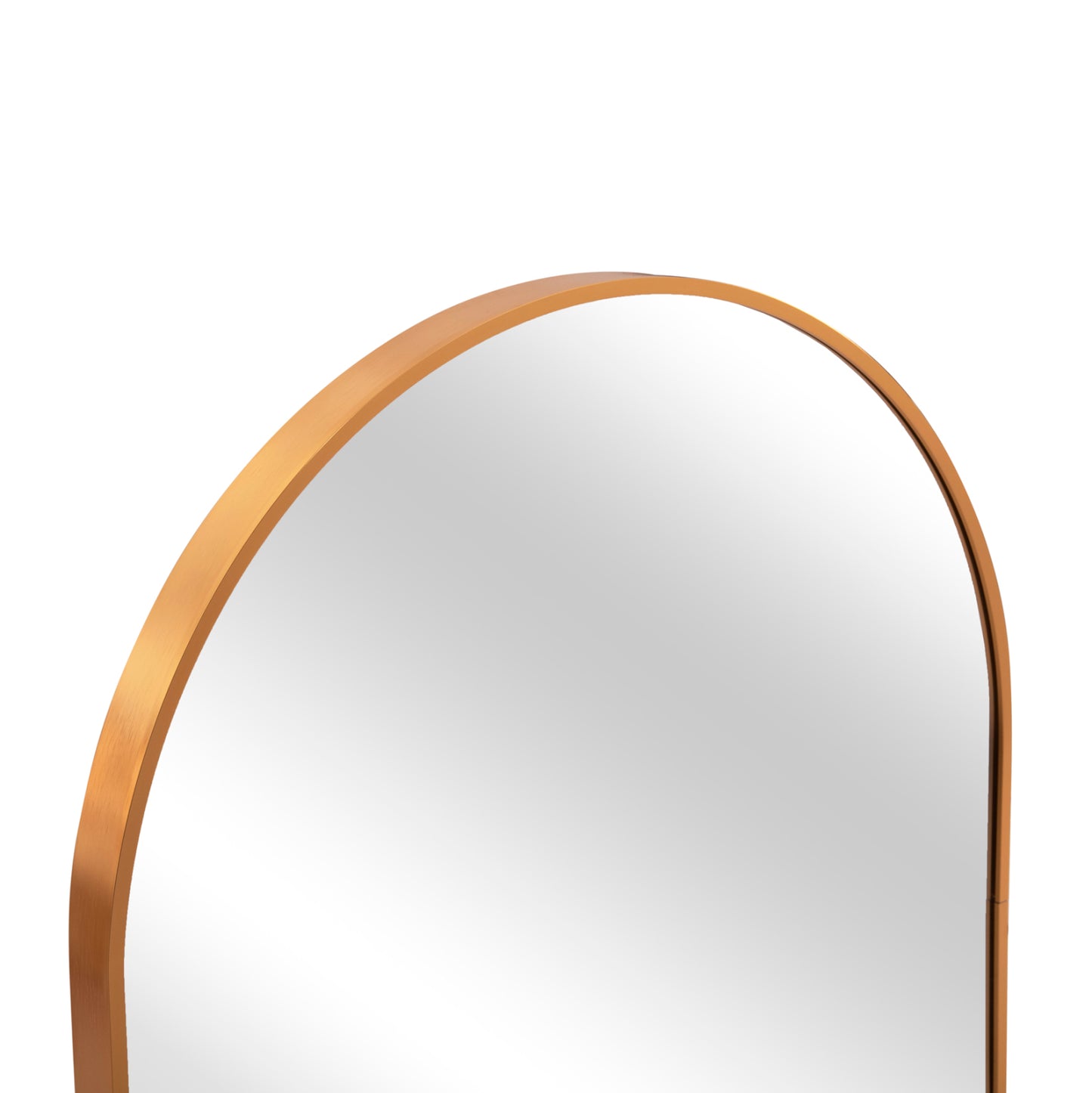Wall Mirror Series Archer Hm4500.30 Oval Aluminum Frame In Golden 59x79hcm.