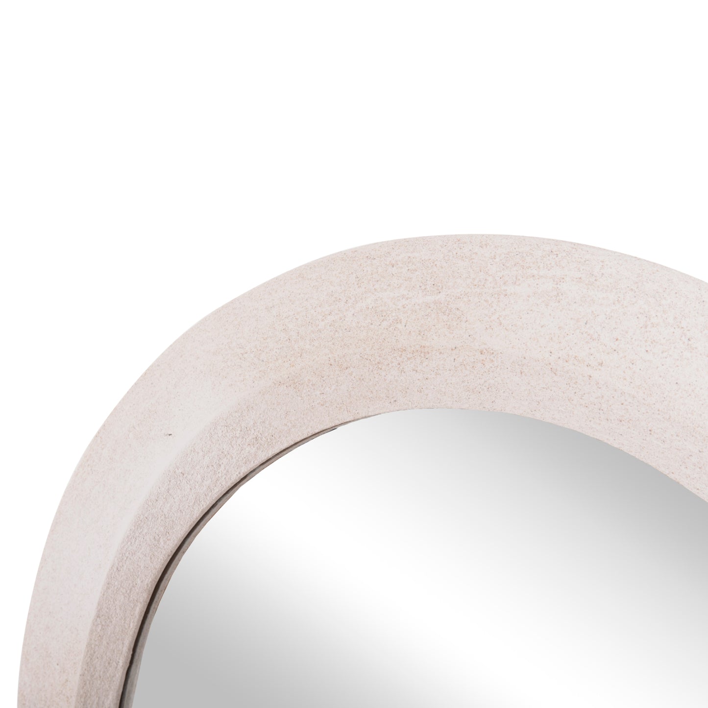 Wall Mirror Series Santorini Hm4512 Mdf In Off-white 54x3,5x120hcm.