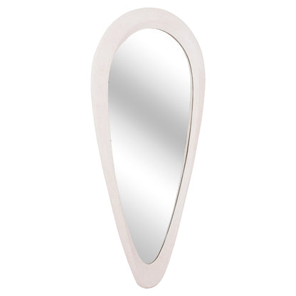 Wall Mirror Series Santorini Hm4512 Mdf In Off-white 54x3,5x120hcm.