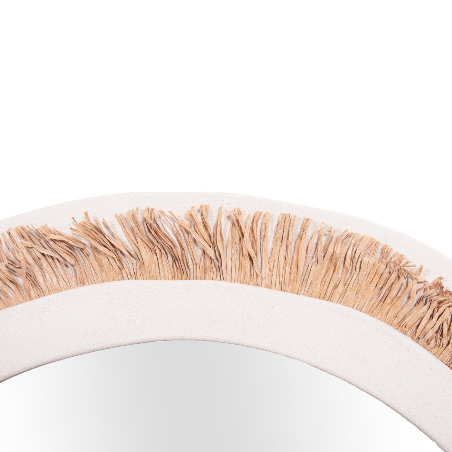 Wall Mirror Series Santorini Hm4529 Mdf In Off White-decor In Beige 81x1,8x54hcm.