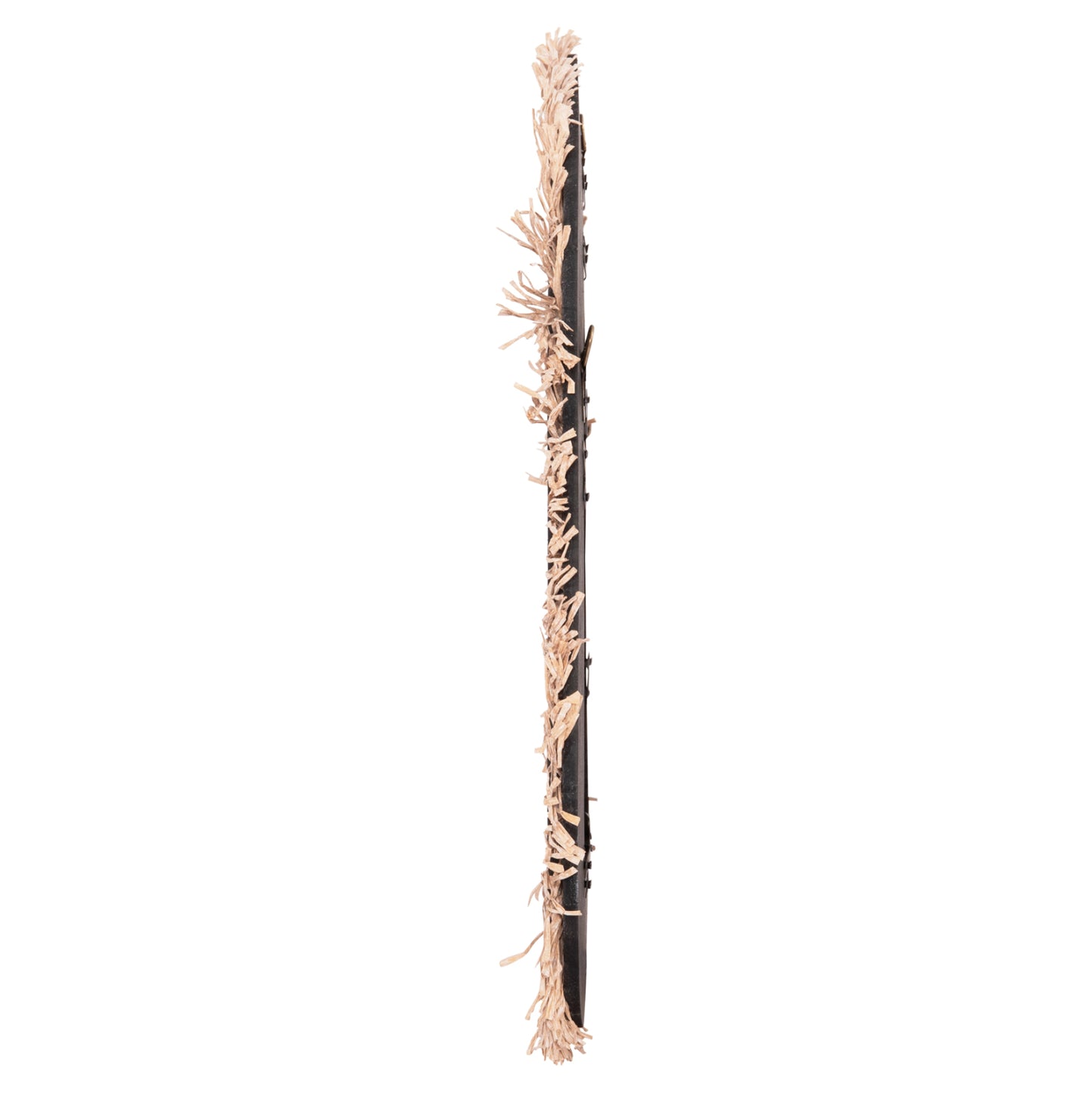 Wall Mirror Series Santorini Hm4530 Mdf In Black-decor In Beige 80x1,8x60hcm.
