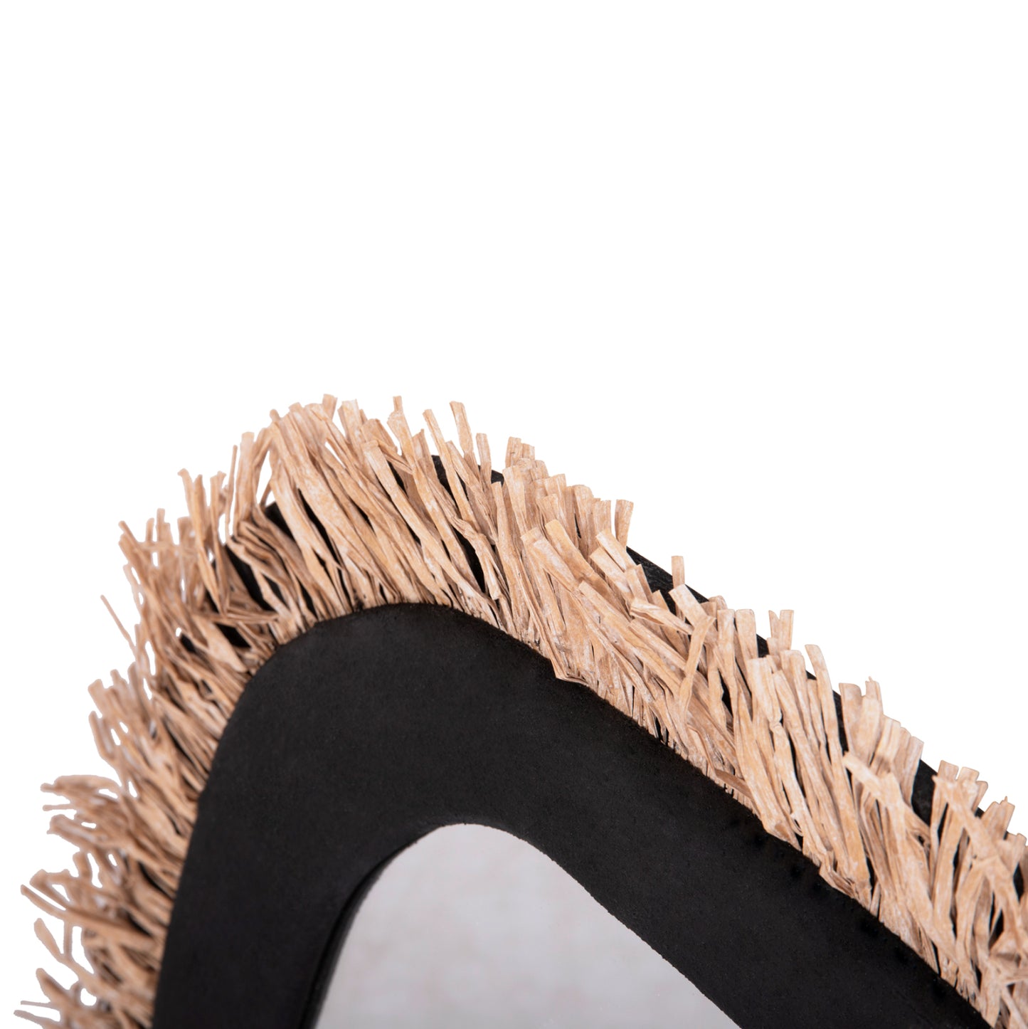 Wall Mirror Series Santorini Hm4530 Mdf In Black-decor In Beige 80x1,8x60hcm.