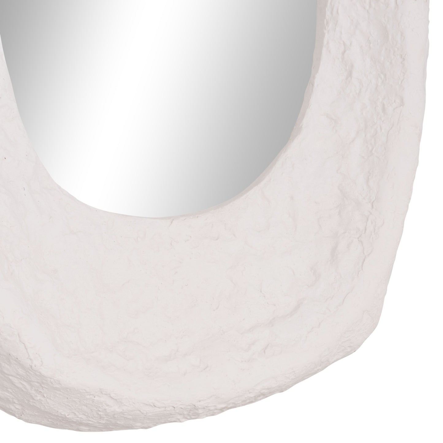 Wall Mirror Riffe Hm4695.02 Fiber Cement In White 60x13x85hcm