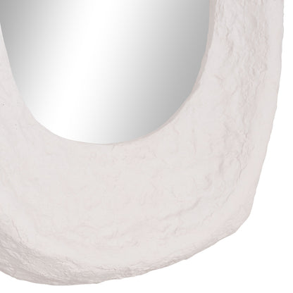 Wall Mirror Riffe Hm4695.02 Fiber Cement In White 60x13x85hcm
