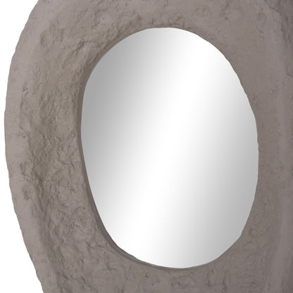 Wall Mirror Riffe Hm4695.03 Fiber Cement In Grey 60x13x85hcm