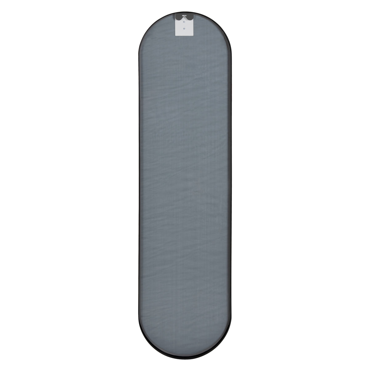 Wall Mirror Hm9581.01 Tall Oval Black Aluminum Frame 38,5x4x149hcm.