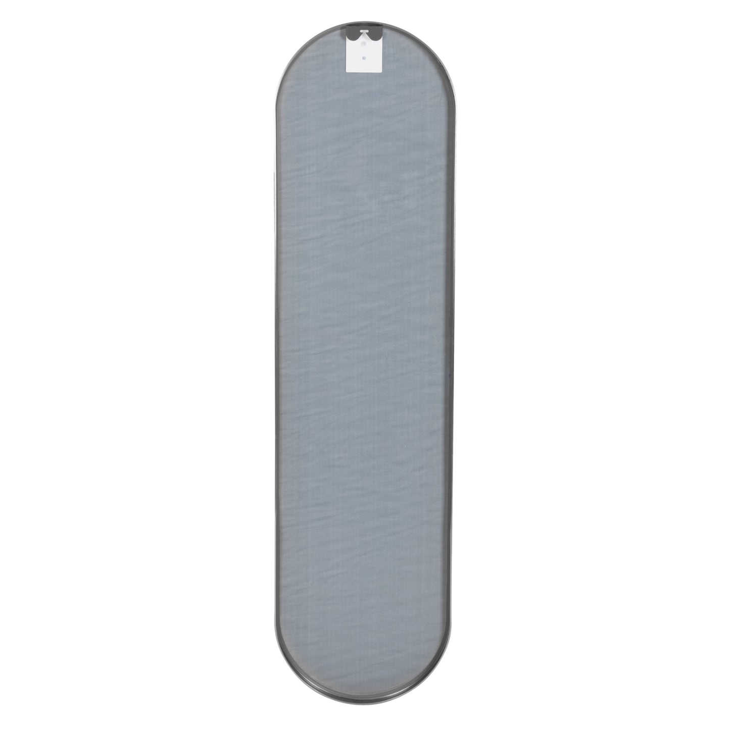 Wall Mirror Hm9581.40 Tall Oval Silver Aluminum Frame 38,5x4x149hcm.