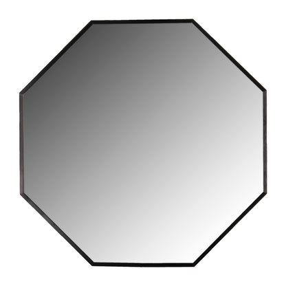 Wall Mirror Hm9583.01 Octagon Black Aluminum Frame 55,5x2,5x55,5hcm.