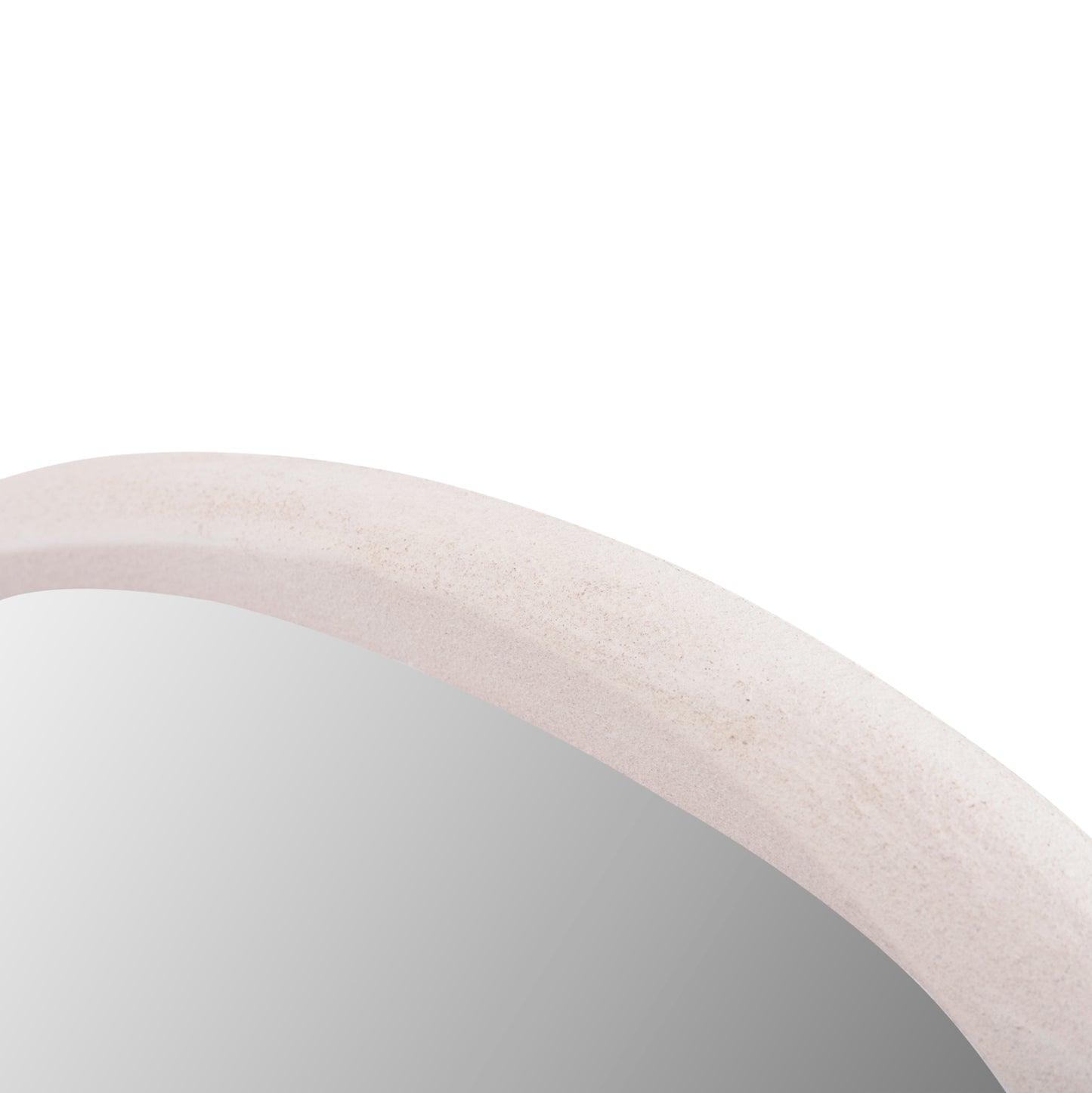 Wall Mirror Oval Series Santorini Hm4513 Mdf In Off-white 90x3,2x60hcm.