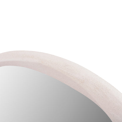 Wall Mirror Oval Series Santorini Hm4513 Mdf In Off-white 90x3,2x60hcm.