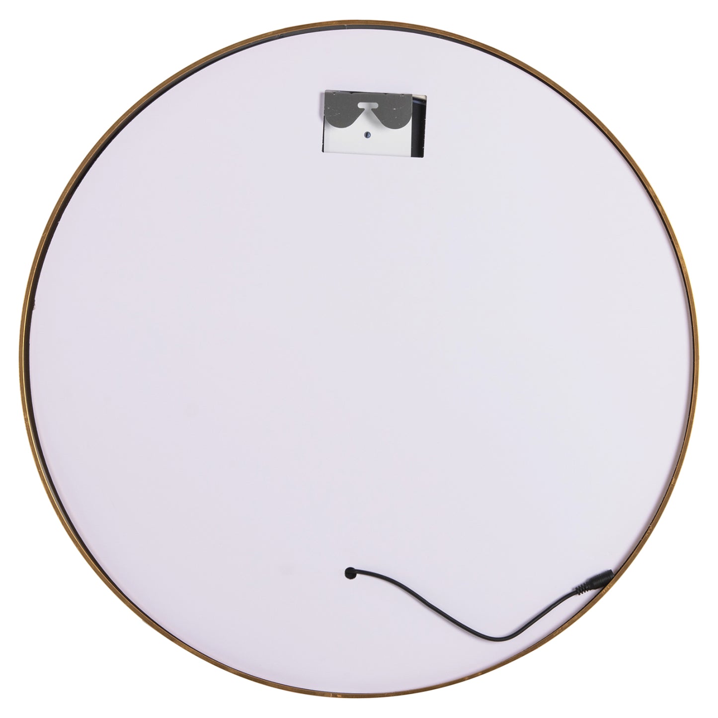 Wall Mirror Round Hm9580.30 Aluminum In Gold-led Light Φ60x3cm.