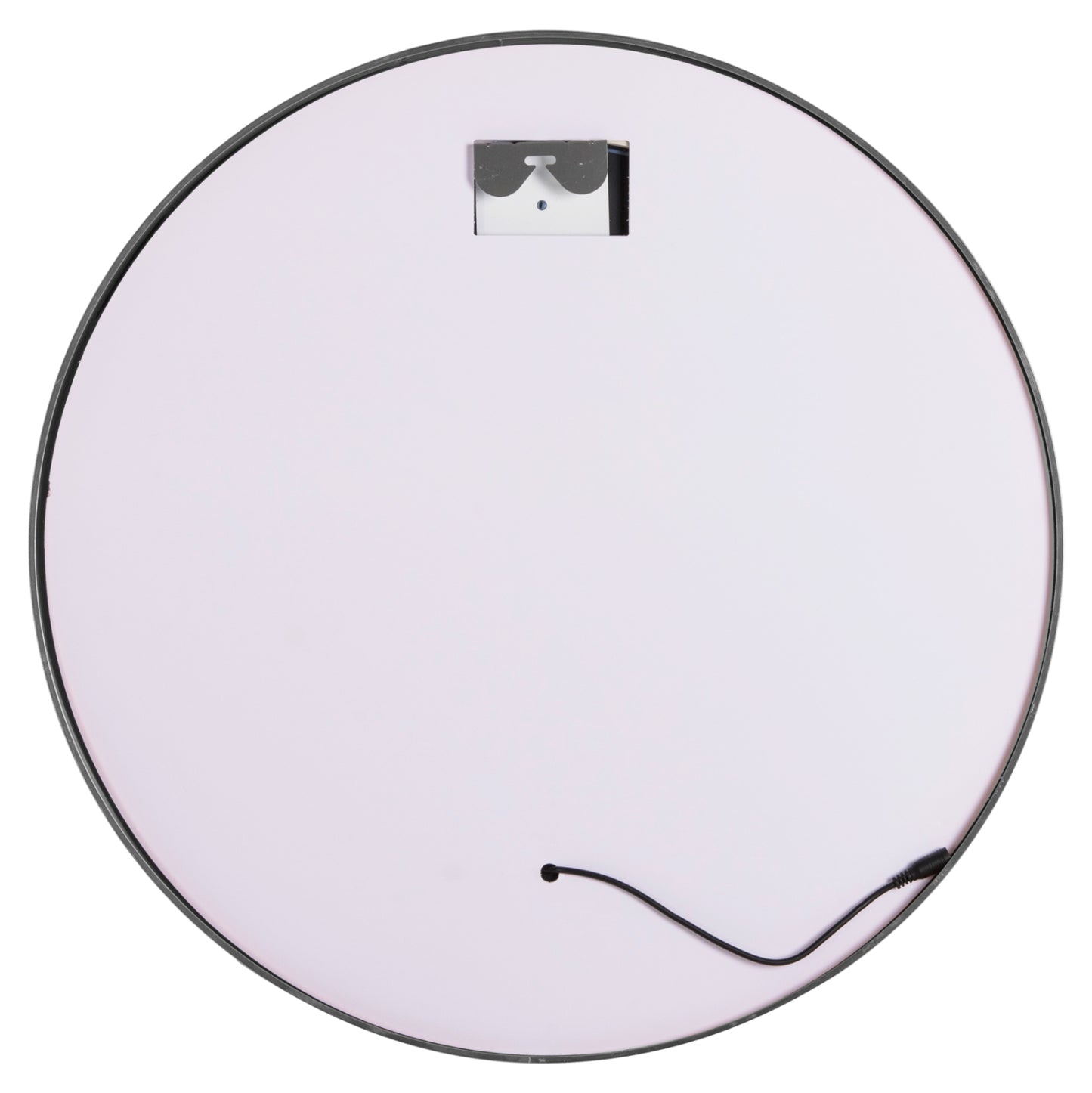 Wall Mirror Round Hm9580.40 Aluminum In Grey-led Light Φ60x3cm.