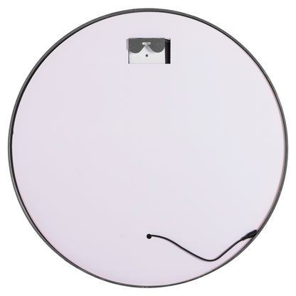 Wall Mirror Round Hm9580.40 Aluminum In Grey-led Light Φ60x3cm.