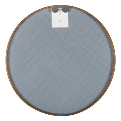 Wall Mirror Round Hm9582.30 Aluminum Frame In Gold Φ50x3 Cm.