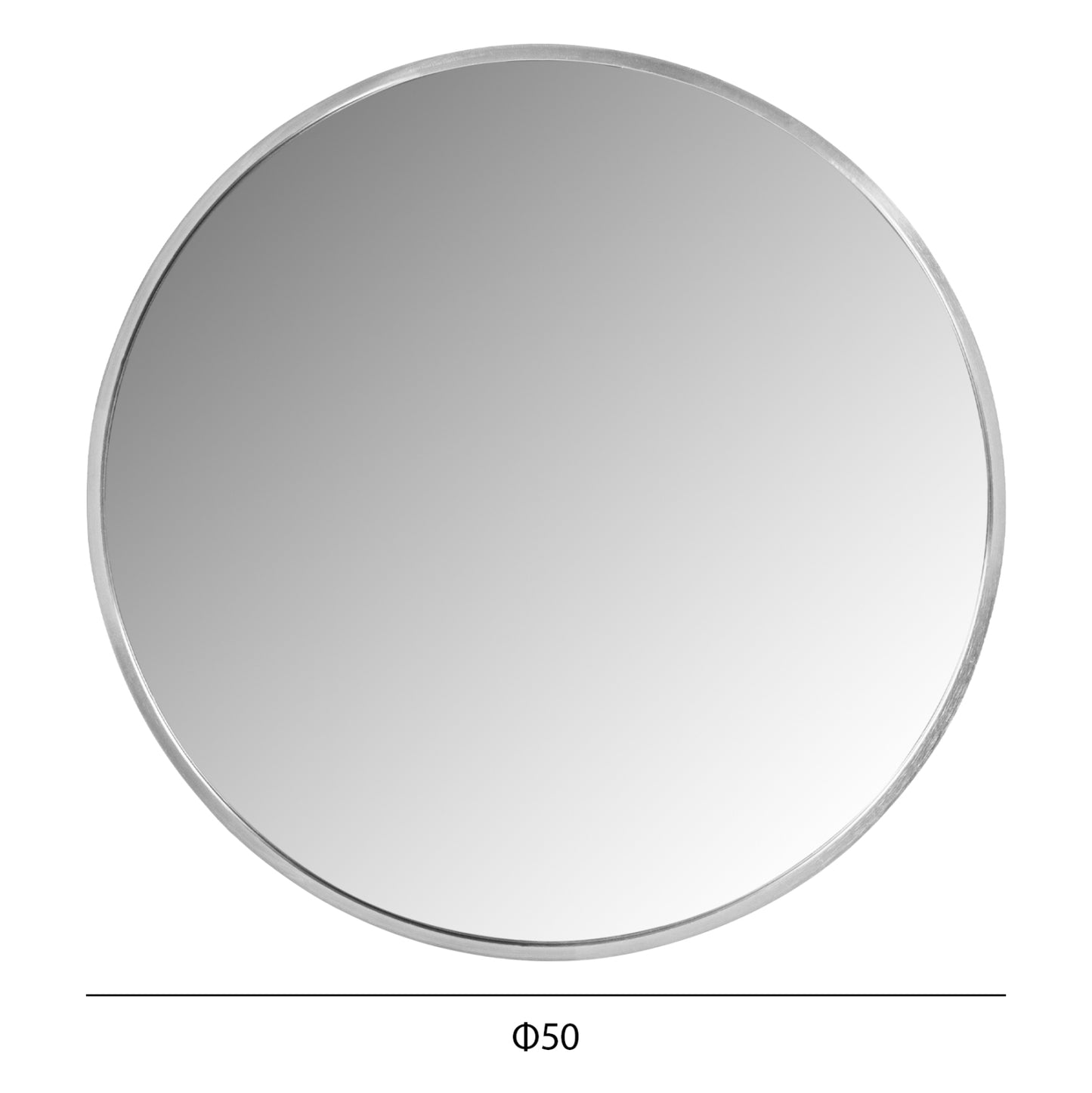 Round Silver Mirror - Dia50cm