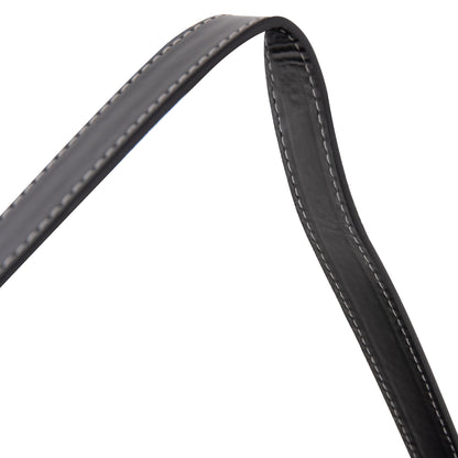 Wall Mirror Round With Hanging Strap Harker Hm4879 Aluminum Frame In Black Φ70cm