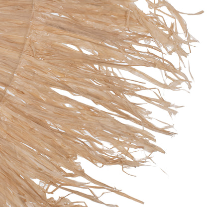 Wall Mirror Round Sisal Fiber Frame In Natural Color 110x4x110hcm.hm7744