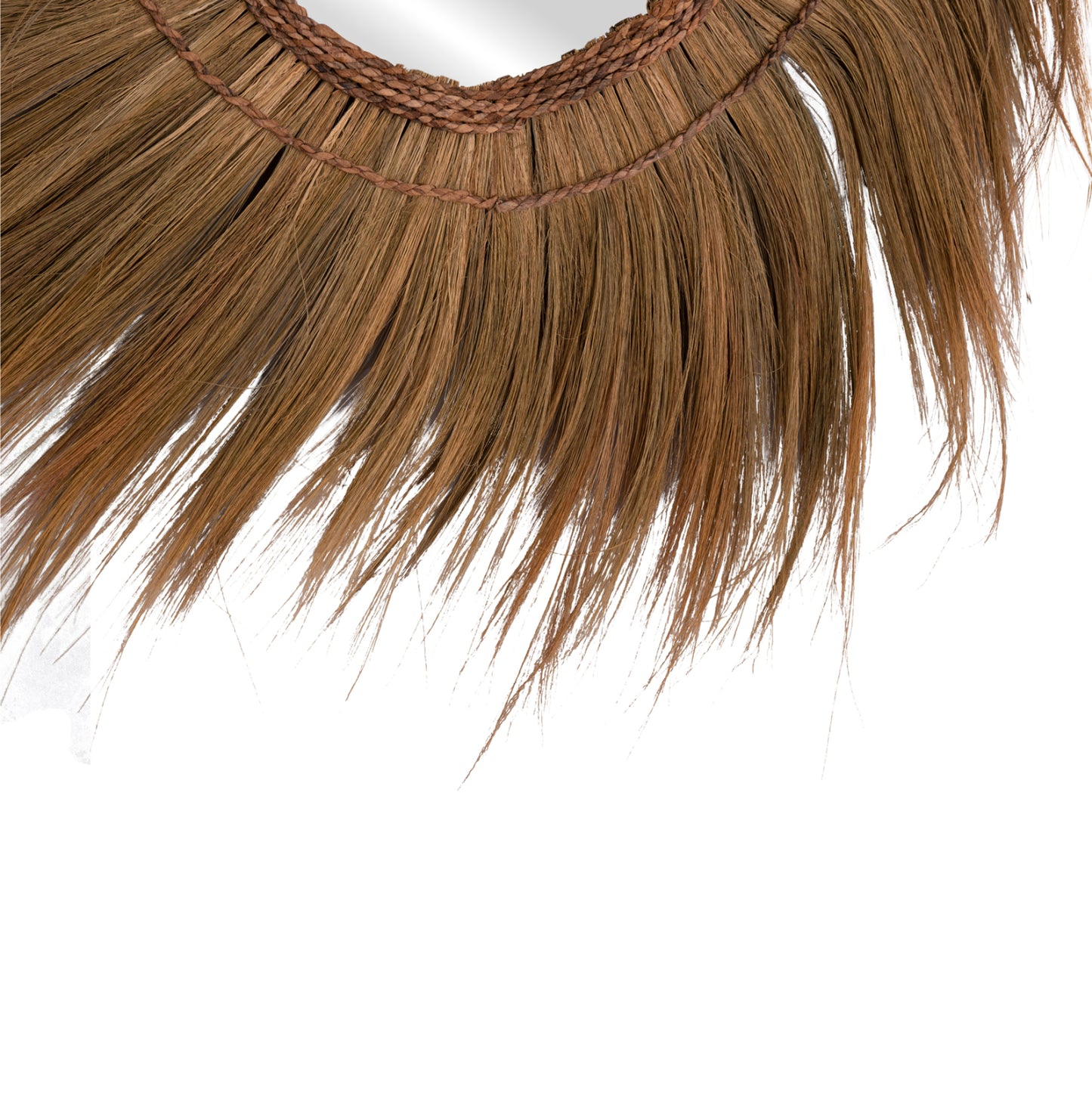Mirror Round With Banana Bark Fiber Frame In Natural Color 130x4x130hcm.hm7734
