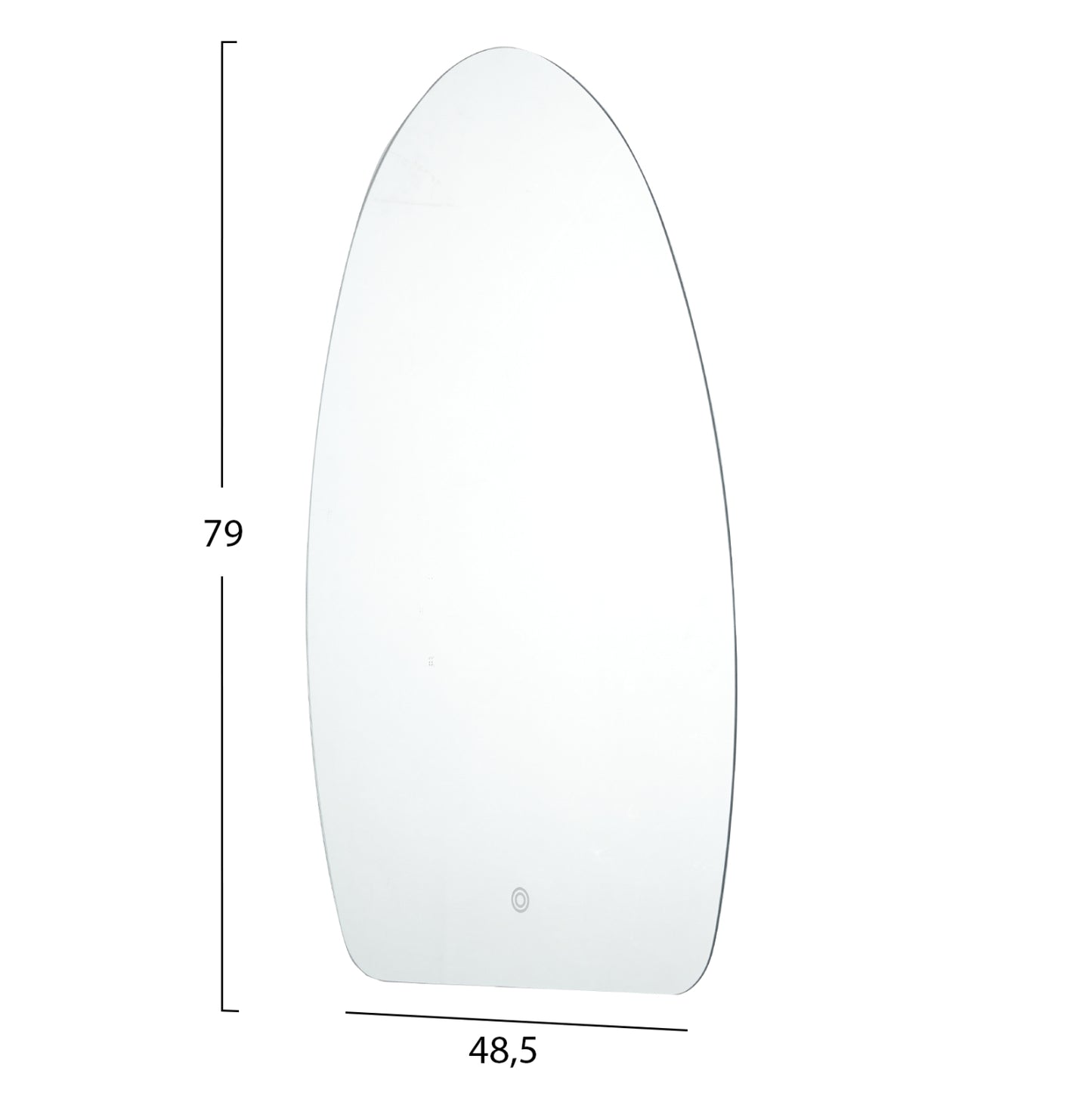 Wall Mirror Series Torch Hm4496 No Frame-led Backlighting 48,5x79hcm.