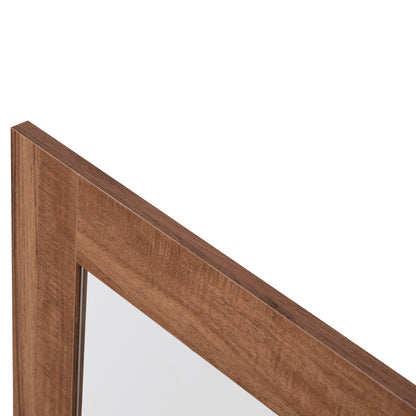 Wall Mirror Square Series Harry Hm4485.01 Melamine In Natural Wood Color 87x2(thickness)x87cm.