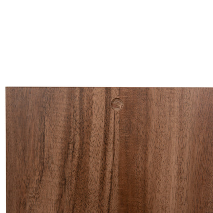 Wall Mirror Square Series Harry Hm4485.01 Melamine In Natural Wood Color 87x2(thickness)x87cm.