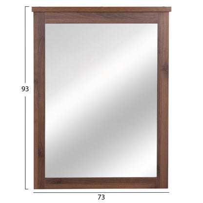 Mirror Carys Hm314.11 Melamine In Walnut 73x4(thickness)x93hcm.