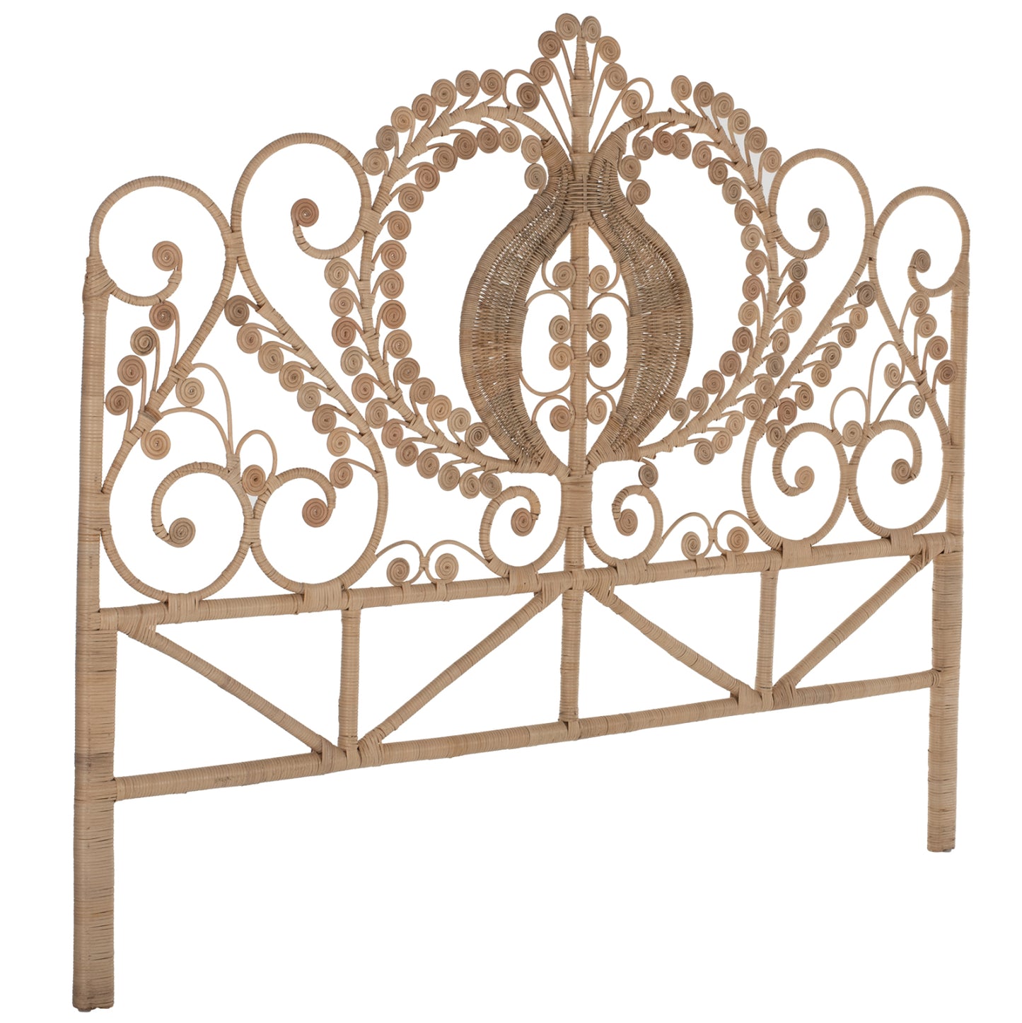 Headboard For Bed Made Of Rattan For Business Use 160cm.hm9358