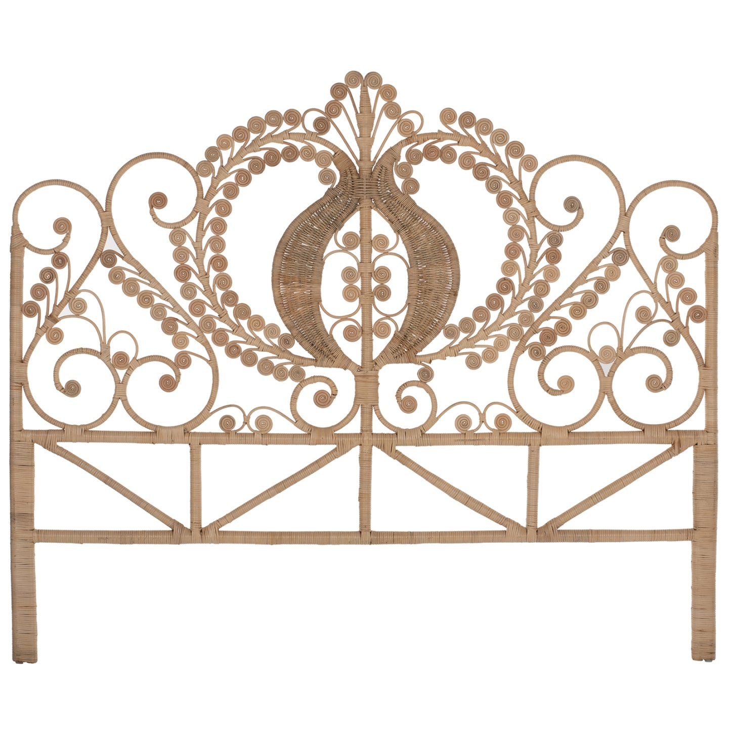 Headboard For Bed Made Of Rattan For Business Use 160cm.hm9358