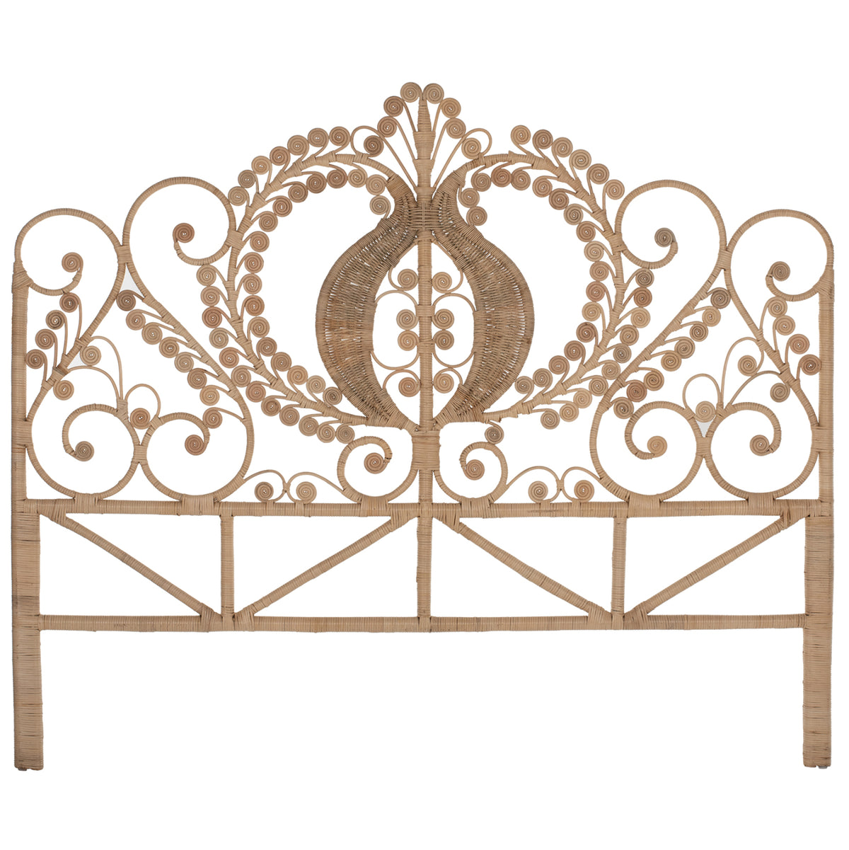 Headboard For Bed Made Of Rattan For Business Use 160cm.hm9358