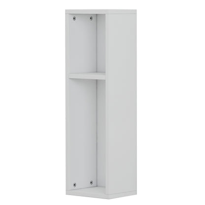 Wall Bedside Stand Bonen Hm8936.11 Melamine In White 20x15x65hcm.